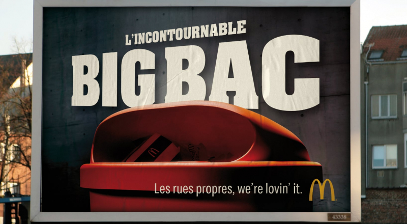 McDonald&rsquo;s fait la promotion d&rsquo;une poubelle : le Big Bac