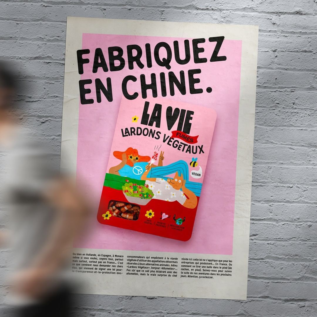 Affiche Le lardon de la farce - deco cuisine humour affiche