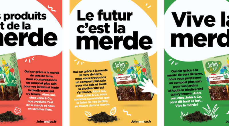 Rosbeef! et John & Co présentent une campagne de merde