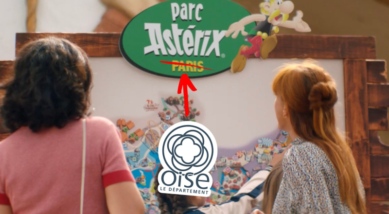 Le Parc Astérix réussit à se moquer des Parisiens, des Corses et des Bretons dans une seule et même campagne