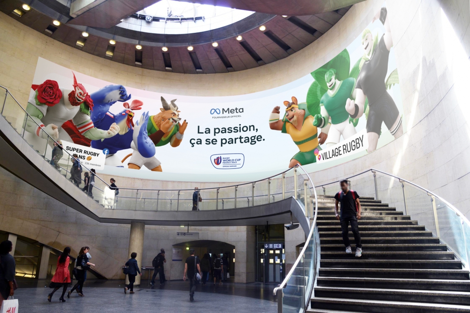 Pour la Coupe du Monde de Rugby, Meta crée les Superfans, des ...