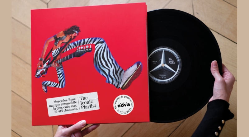 Mercedes-Benz célèbre ses 16 415 citations musicales avec Radio Nova et un vinyle collector