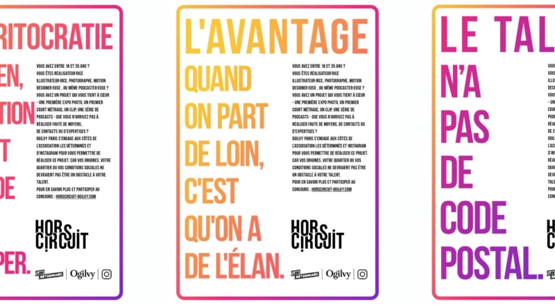 Les créateurs sans réseau à nouveau soutenus par Ogilvy Paris, Les Déterminés et Instagram