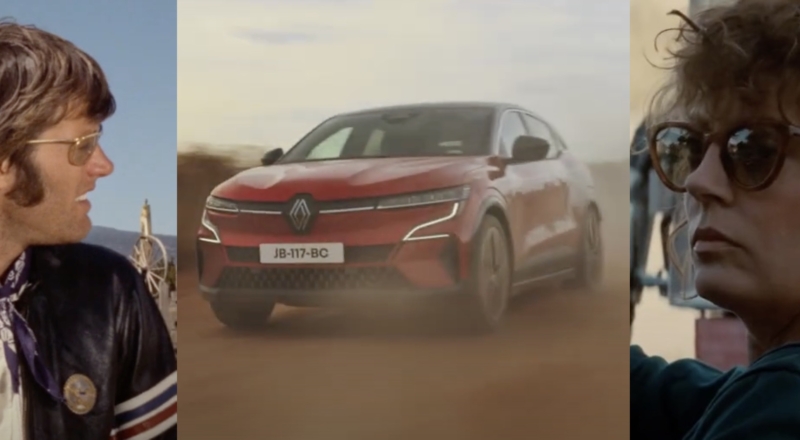 La Renault Megane électrique se permet de doubler Easy Rider et Thelma et Louise