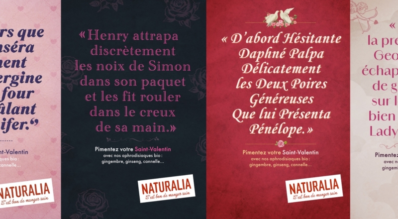 Naturalia dévoile une campagne coquine pour la Saint-Valentin