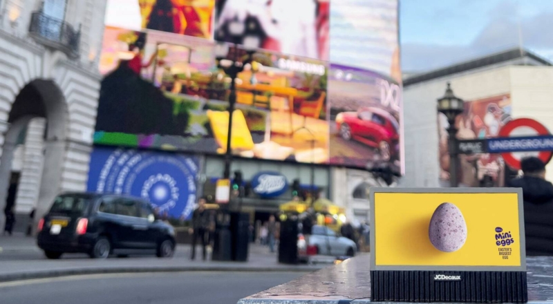 La mini campagne d&rsquo;affichage de Cadbury pour ses mini œufs