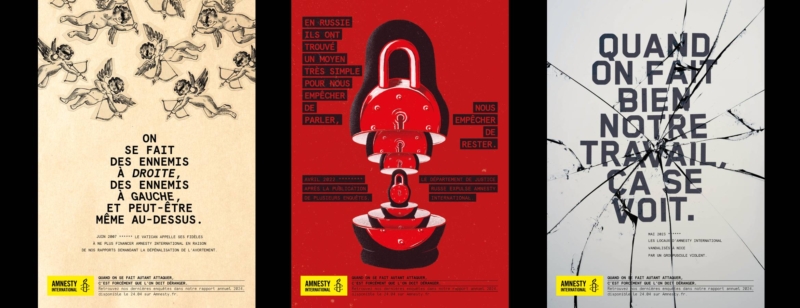 DDB délivre une superbe campagne print pour le rapport annuel d’Amnesty