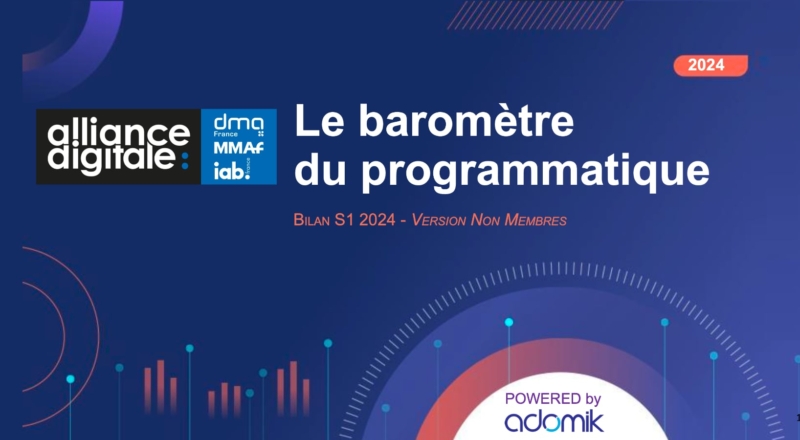 Baromètre du programmatique S1 2024 : Google Ads est-il en train de rafler la mise ?