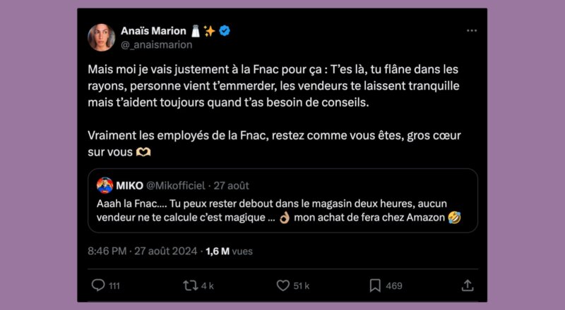 Le vendeur de la Fnac, ou l’expérience client rêvée ?