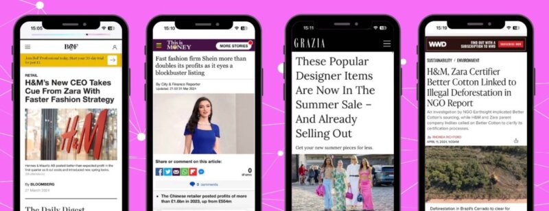 Fast fashion : Temu, H&M et Shein dominent les conversations en ligne