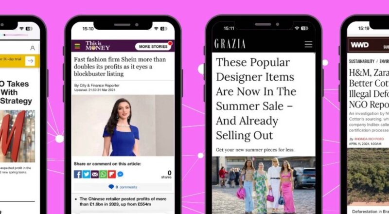 Fast fashion : Temu, H&M et Shein dominent les conversations en ligne 