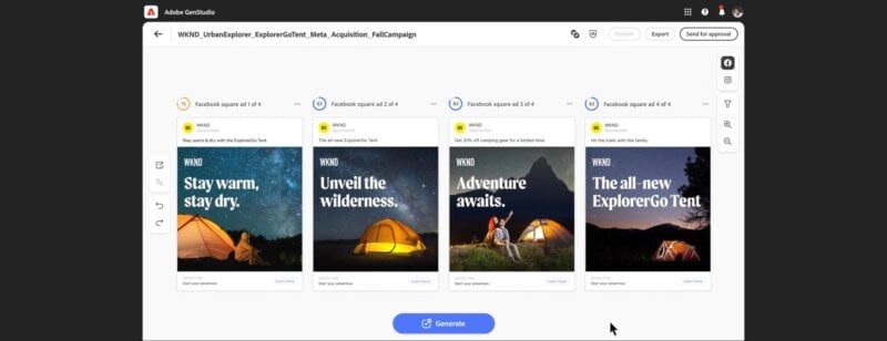 Avec GenStudio, Adobe veut accélérer la création de campagnes publicitaires grâce à l’IA