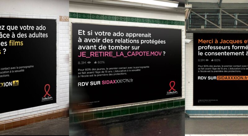 Sidaction détourne les codes du porno pour alerter sur l’éducation sexuelle