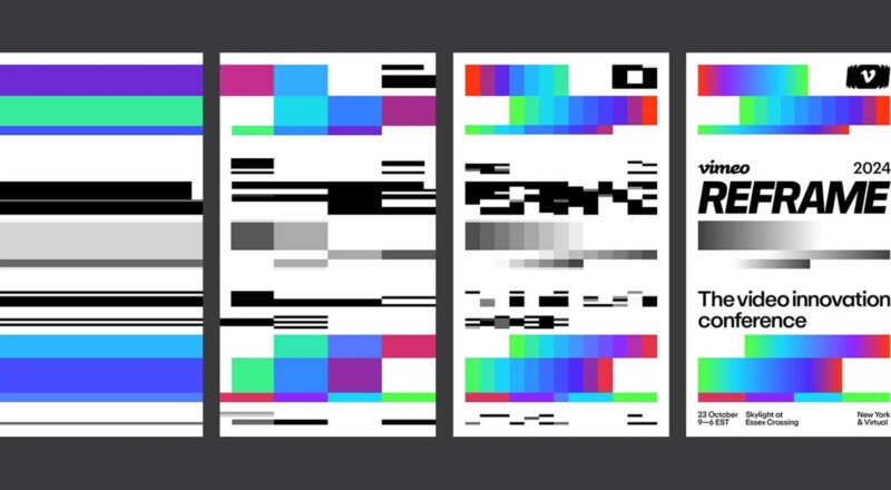 L’identité toute pixellisée de Vimeo par Uncommon