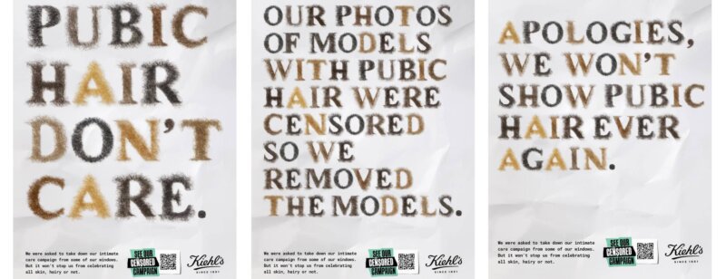 Kiehl’s et Marcel brisent les tabous sur les poils pubiens