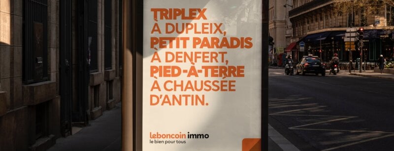 Leboncoin immo affirme son leadership avec une campagne qui joue admirablement avec les mots et Paris