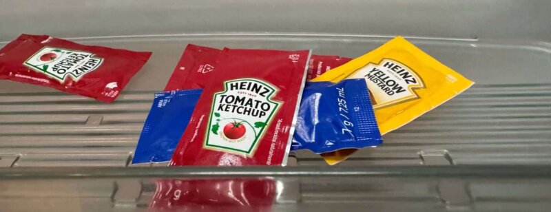 Heinz rend hommage aux sachets de ketchup oubliés dans la porte du frigo