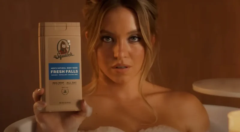 Sydney Sweeney transforme son eau de bain en savon pour Dr. Squatch