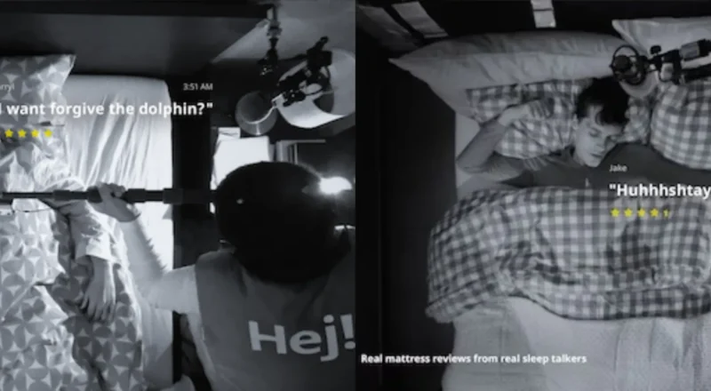 IKEA capture les paroles des dormeurs pour vanter la qualité de ses matelas