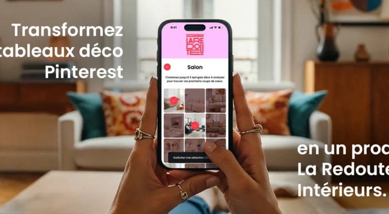 La Redoute transforme les tableaux Pinterest en paniers d’achat