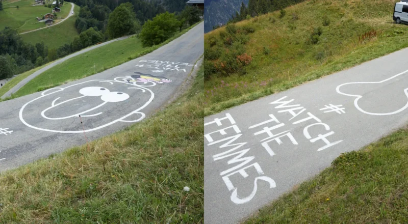 Skoda transforme les graffitis pénis du Tour de France pour promouvoir le cyclisme féminin