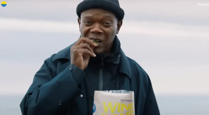 Samuel L. Jackson soutient les éoliennes en mer avec des chips et beaucoup de motherf***ing