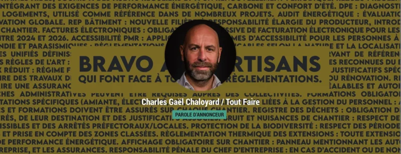 Les artisans n’en peuvent plus des normes : Tout Faire prend position