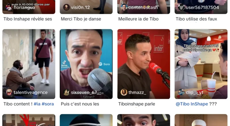Tibo InShape laisse sa communauté jouer avec son image sur Sora