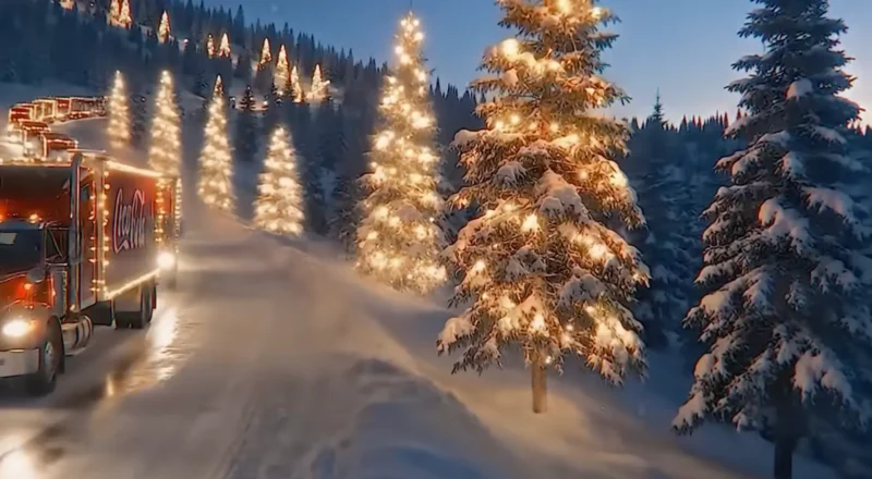 Comme en 2024, Coca-Cola refait le coup de l&rsquo;IA pour sa pub de Noël