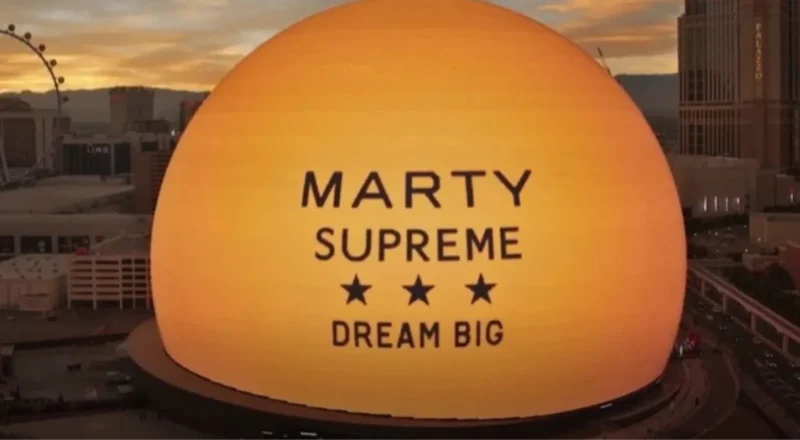 La sphère de Las Vegas devient une balle de Ping Pong pour Marty Supreme