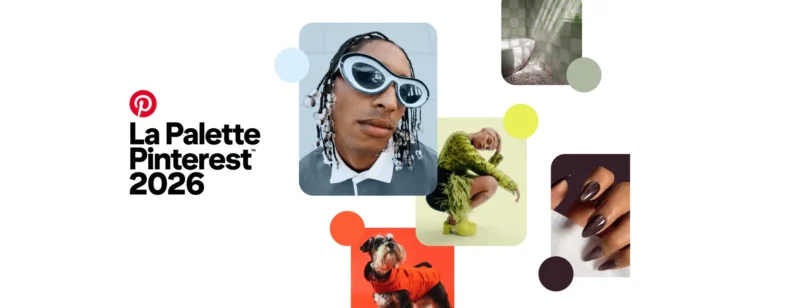 Pinterest dévoile les cinq couleurs qui marqueront 2026 Agrégateur : Les publicités - pinterest palette 2026 couleurs top