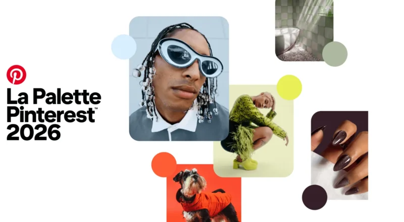 Pinterest dévoile les cinq couleurs qui marqueront 2026