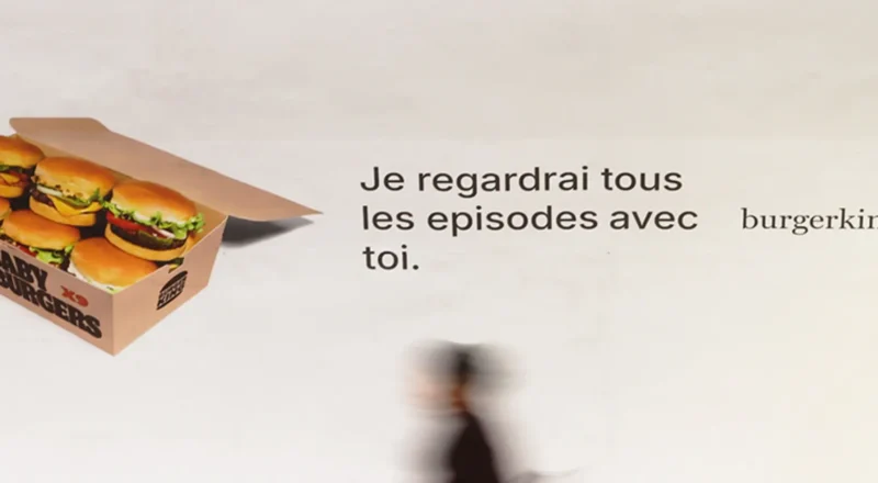 Burger King se moque de friend.com dans le métro