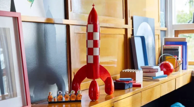 La fusée de Tintin est prête au décollage chez Lego