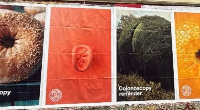 Cette campagne transforme tout ce qui s’y prête en rappel d’aller faire une coloscopie