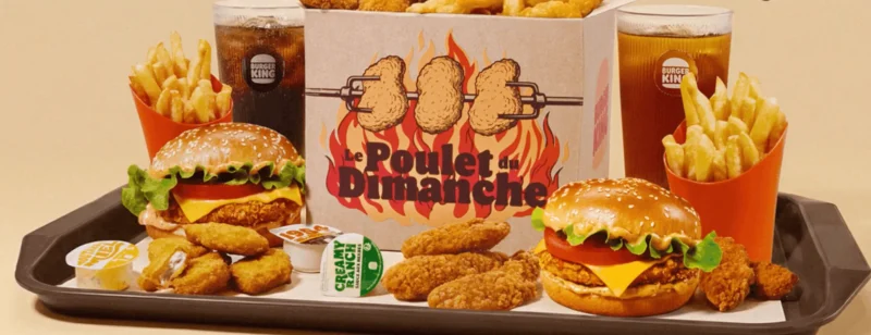 Burger King s’attaque au poulet du dimanche