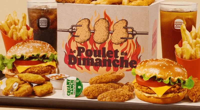 Burger King s’attaque au poulet du dimanche