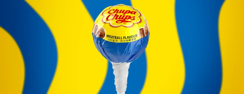 IKEA transforme ses fameuses boulettes en sucettes Chupa Chups