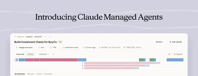 Claude va simplifier le déploiement d’agents IA avec Claude Managed Agents Agrégateur : Les publicités - top claude