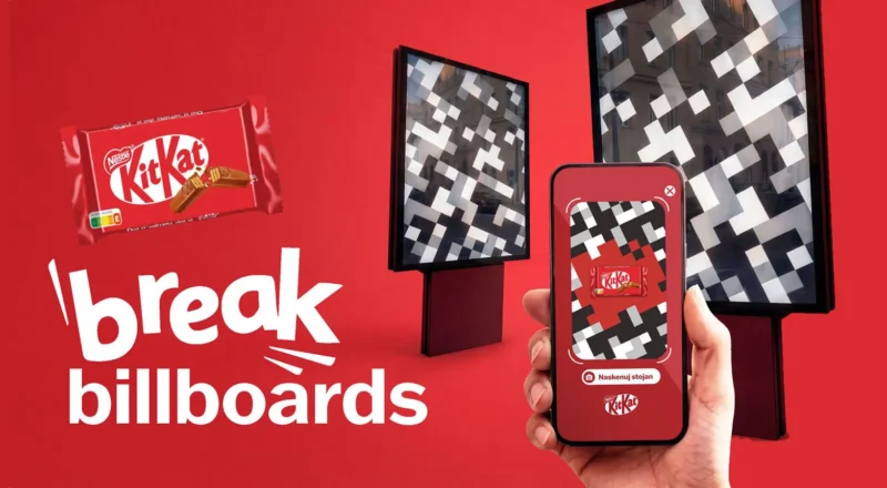 KitKat : une chasse aux panneaux publicitaires inutilisés (par Focalys)