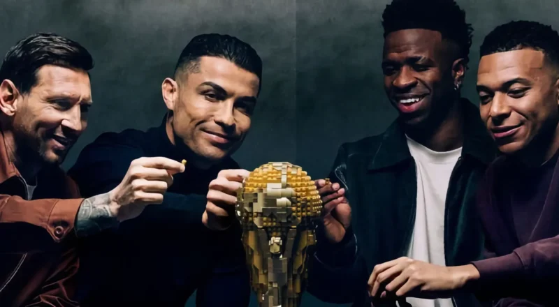 LEGO réunit Ronaldo, Messi, MBappe et Vinicius Jr avant la Coupe du Monde