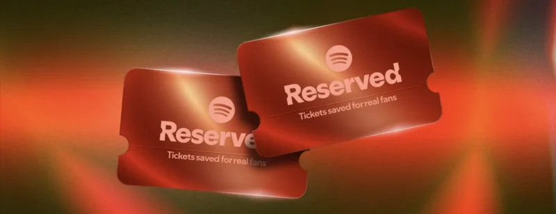 Avec Reserved, Spotify donne la priorité aux vrais fans pour les places de concert