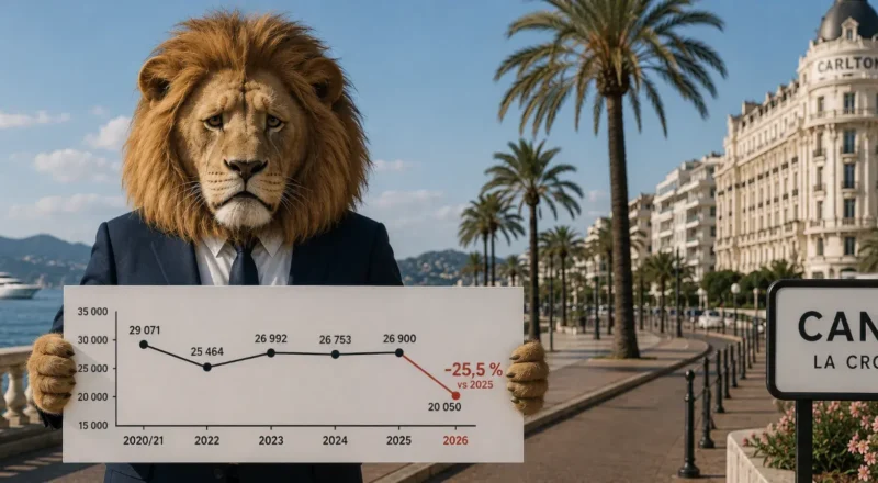 Les Cannes Lions subissent une inédite chute de 25 % des inscriptions de campagne