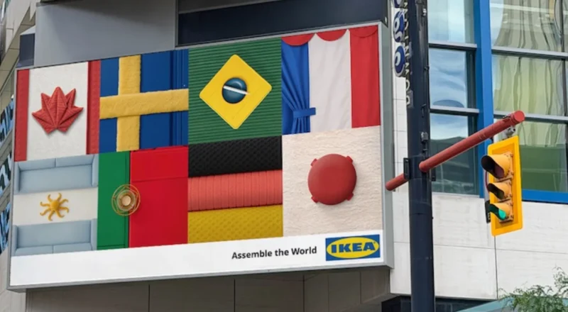 IKEA Canada détourne les drapeaux de la Coupe du monde