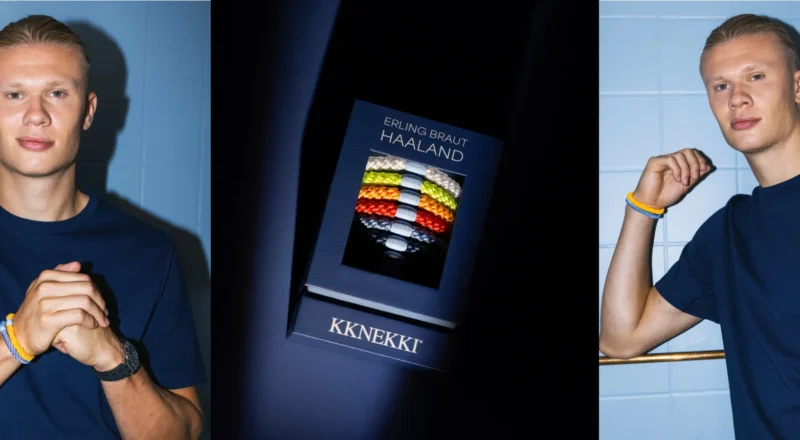 Haaland dévoile sa collection d&rsquo;élastiques à cheveux avec Kknekki