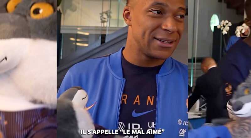 La peluche du Loup d’Intermarché enfile le maillot des Bleus