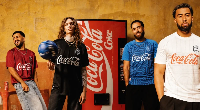 Coca-Cola mise sur la nostalgie des Bleus avec des maillots collector pour la Coupe du Monde