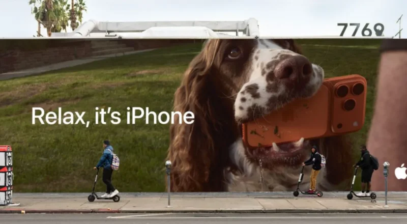 Apple dévoile sa première campagne d’affichage pour “Relax it’s iPhone”