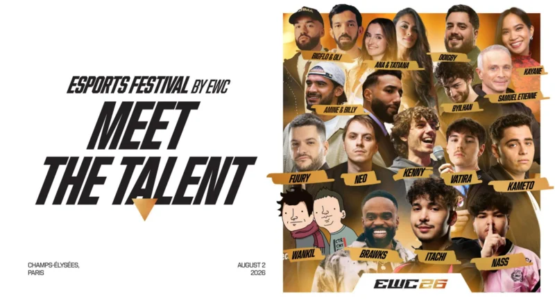 L’Esports World Cup s’offre les Champs-Élysées avec Bigflo & Oli, Kameto et Amine…
