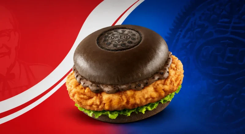 KFC et Oreo lancent un improbable burger au poulet et aux biscuits